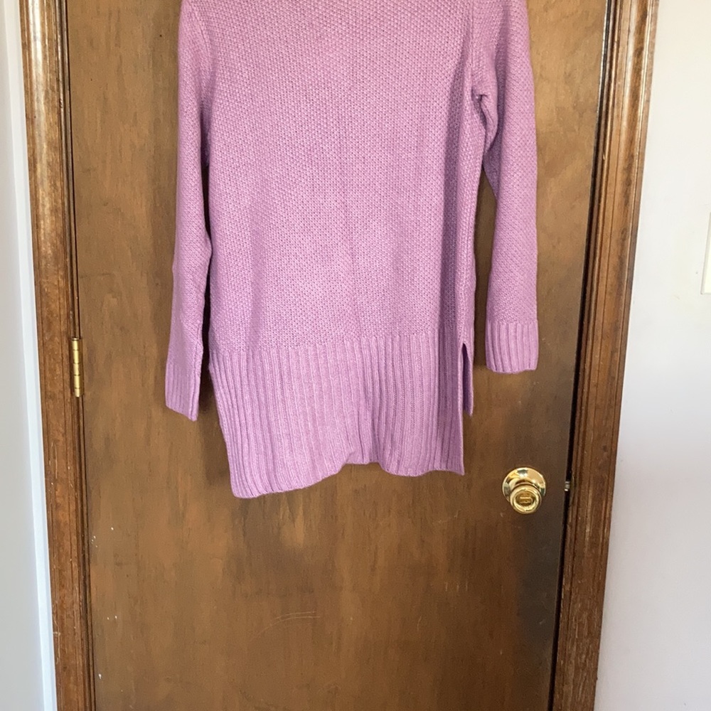 Sonoma sweater cowlneck supersoft tunic lavender casual boho office M - Picture 17 of 17